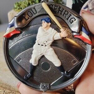 Hallmark Christmas Ornament 1995  Lou Gehrig "Baseball Heroes" New York Yankees